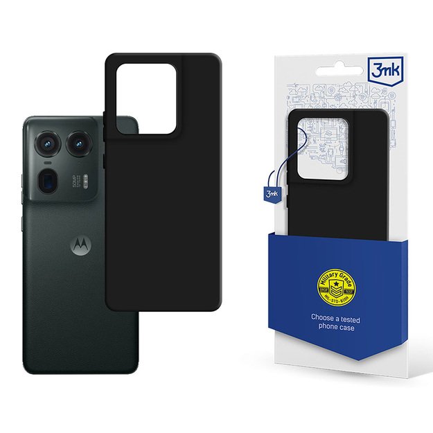 3mk matinis dėklas - dėklas, skirtas „Motorola Edge 50 Ultra“ (juodas)