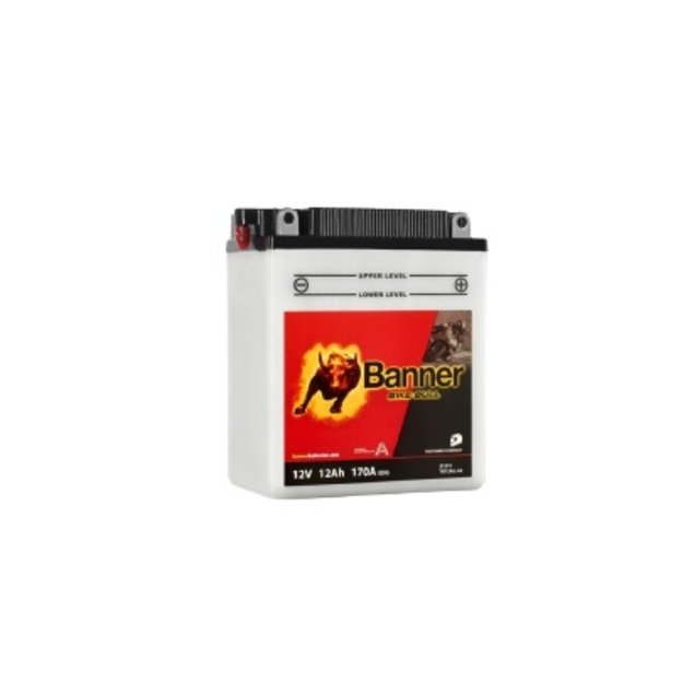 Banner 12Ah Bike Bull -+ 12V 170A akumuliatorius 134x80x160mm  