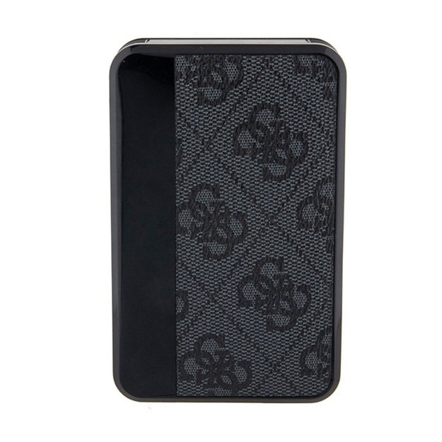 „Guess 4G“ odinis metalinis logotipas - išorinė baterija 10000 mAh 18W (juoda) 2