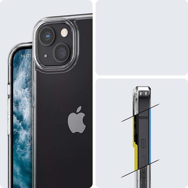 „Spigen Ultra Hybrid“ – dėklas, skirtas „iPhone 13“ (skaidrus) 4
