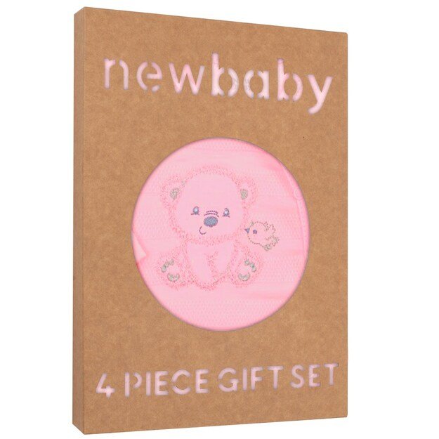 Naujas rinkinys nėščiajai „Sweet Bear“, send rožinis, 56 (0-3 mėn.)