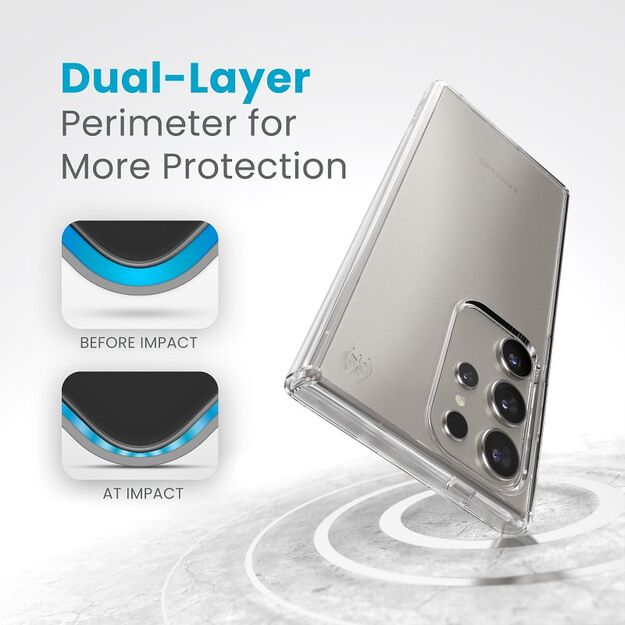 „Speck Presidio Perfect-Clear“ – dėklas, skirtas „Samsung Galaxy S24 Ultra“ (skaidrus/skaidrus) 3
