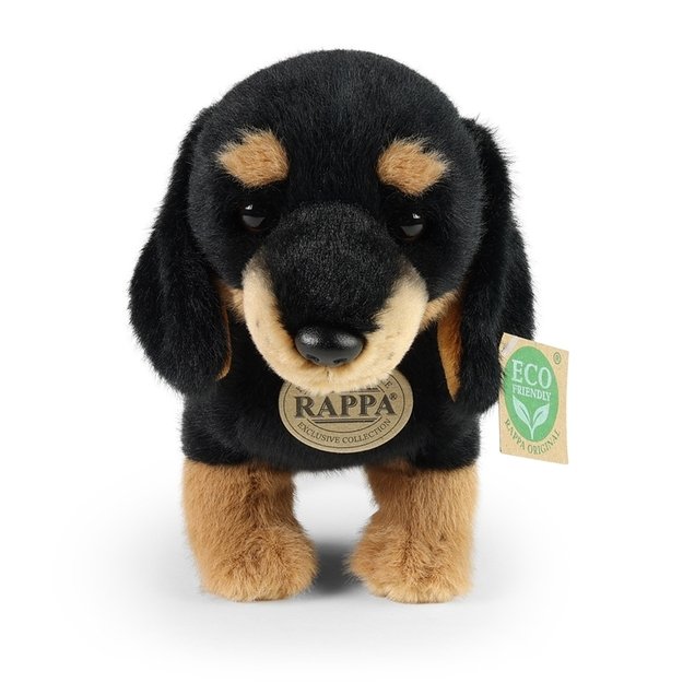 Rappa - pliušinis realistiškas takso šuniukas, 23 cm, ekologiška minkšta kolekcija 4