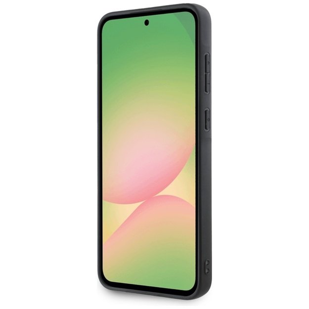 Karl Lagerfeld Saffiano metalinis logotipas – dėklas, skirtas Samsung Galaxy A56 5G (rožinis) 4