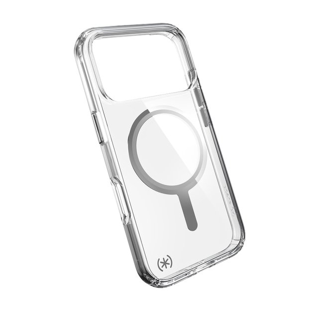 „Speck Presidio Perfect Clear MagSafe“ dėklas iPhone 17 Pro telefonui (skaidrus / sidabrinis) 7