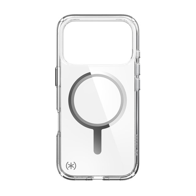 „Speck Presidio Perfect Clear MagSafe“ dėklas iPhone 17 Pro telefonui (skaidrus / sidabrinis) 9