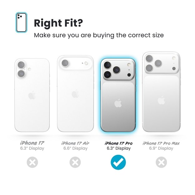 „Speck Presidio Perfect Clear MagSafe“ dėklas iPhone 17 Pro telefonui (skaidrus / sidabrinis) 24