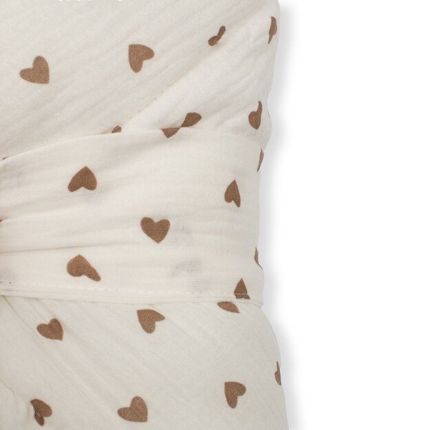 Muslin Lace-up Wrap New Baby little heart 1