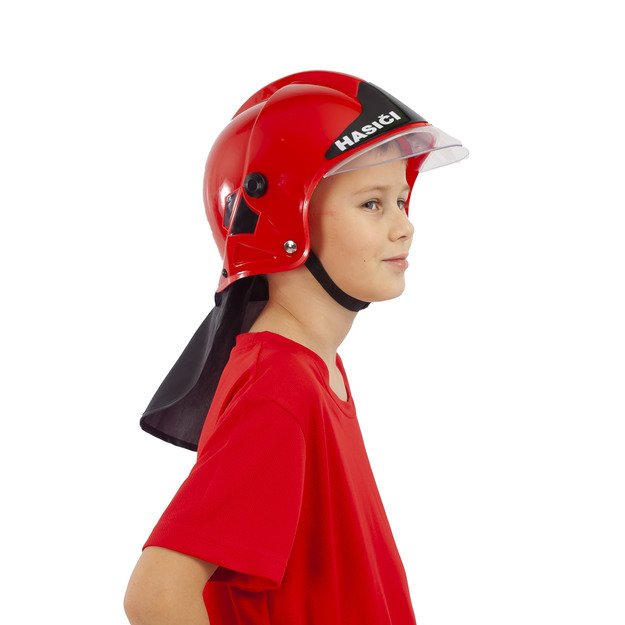 the Childrens fire helmet red 6