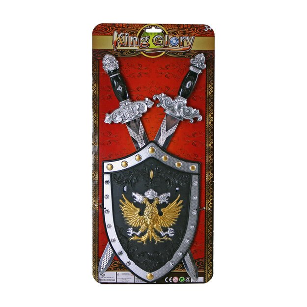 the Knight set, 2 swords with shield 2