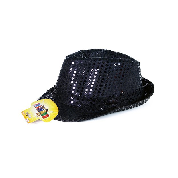 Black disco hat with LED 2