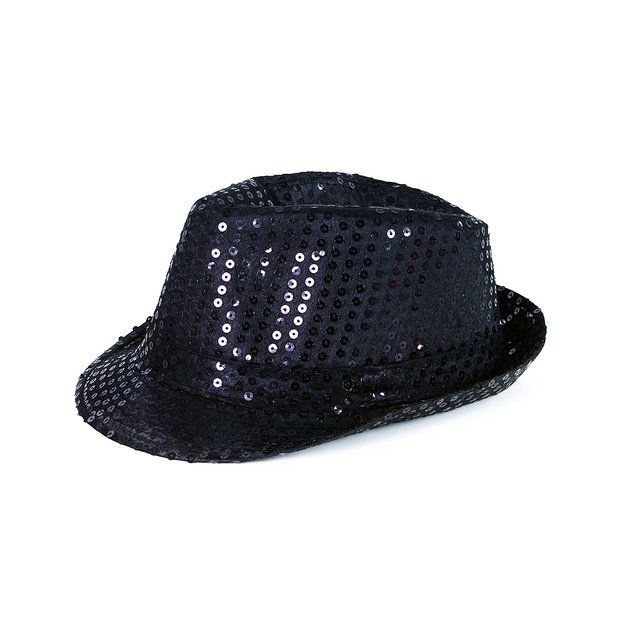 Black disco hat with LED 1