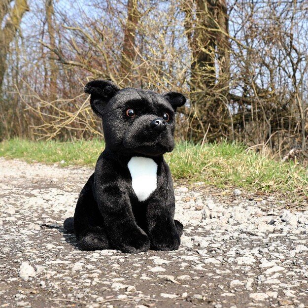 Plush black Stafford 30 cm ECO-FRIENDLY 5