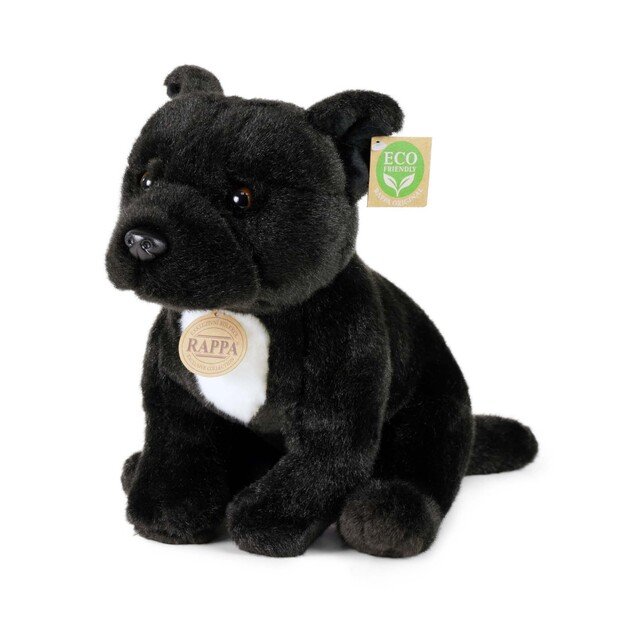 Plush black Stafford 30 cm ECO-FRIENDLY 1