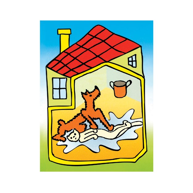 ŠUNIUKAS IR KAČIUKAS 12 medinių kubelių 7