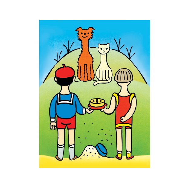 ŠUNIUKAS IR KAČIUKAS 12 medinių kubelių 4