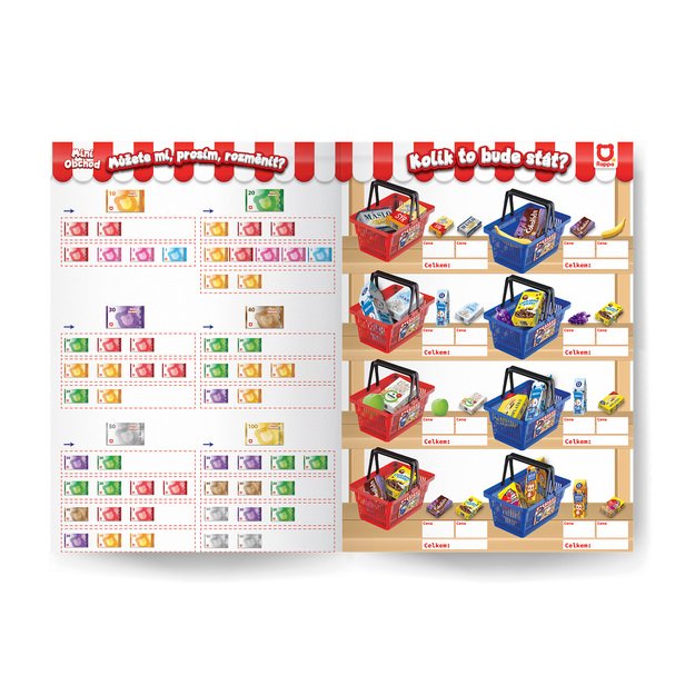 Shopping basket with accessories blue 7
