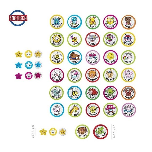 Blizgantys lipdukai 320 vnt. 1