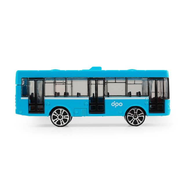 Metal bus DPO Ostrava blue 8 cm 5