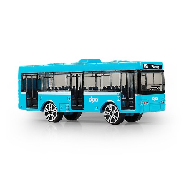 Metal bus DPO Ostrava blue 8 cm 6