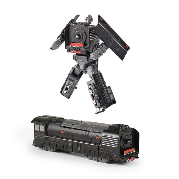 Metal robot locomotive black 1