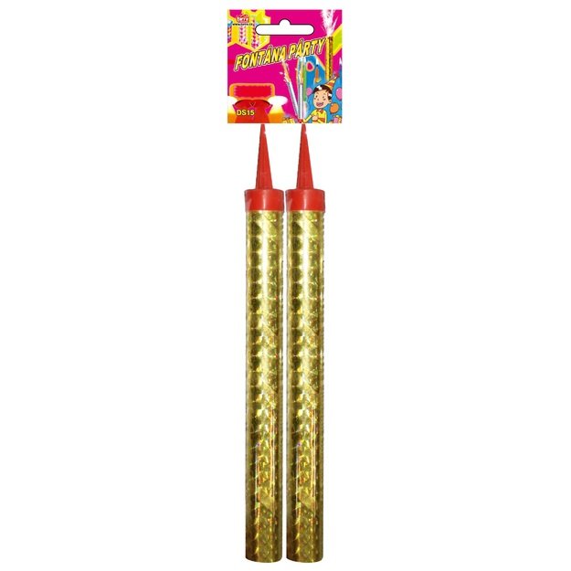 the party fountain golden 15cm, 2 pcs 1