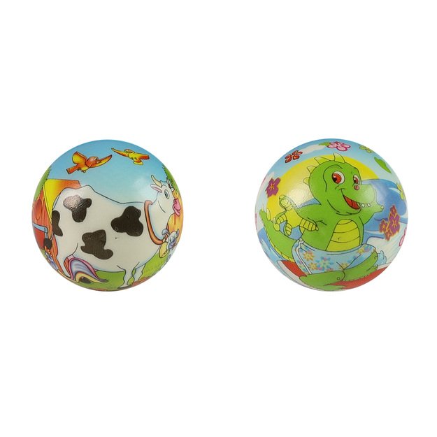 Putplasčio šokinėjimo kamuoliukai gyvūnai 6 cm 3