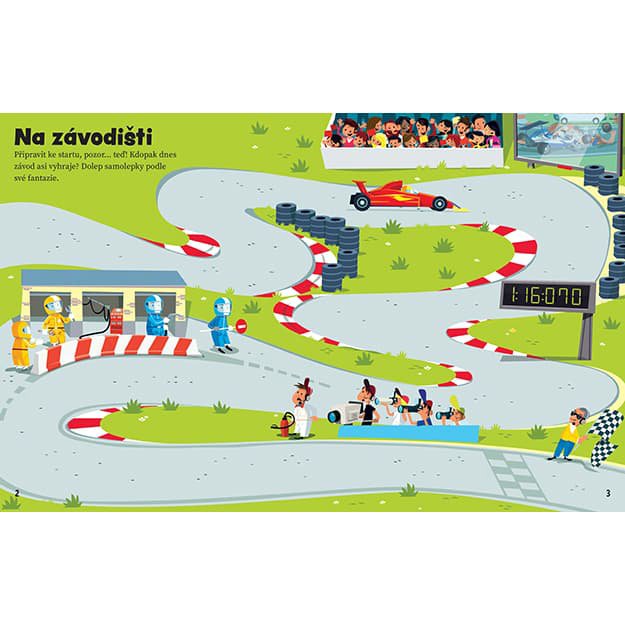 Lipdukų knyga „Automobiliai“ 2