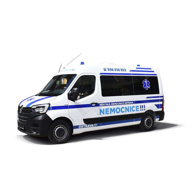 Metalinis greitosios pagalbos automobilis Ostrava 7 cm 2