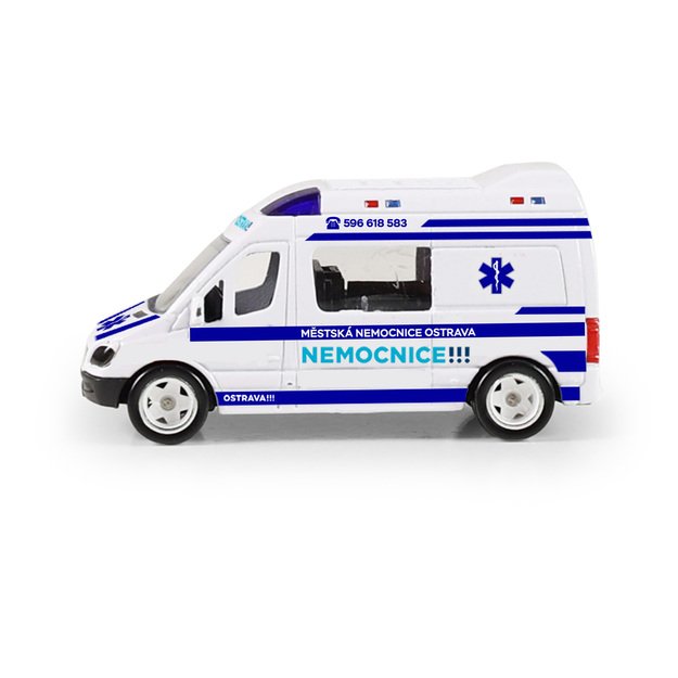 Metalinis greitosios pagalbos automobilis Ostrava 7 cm 5