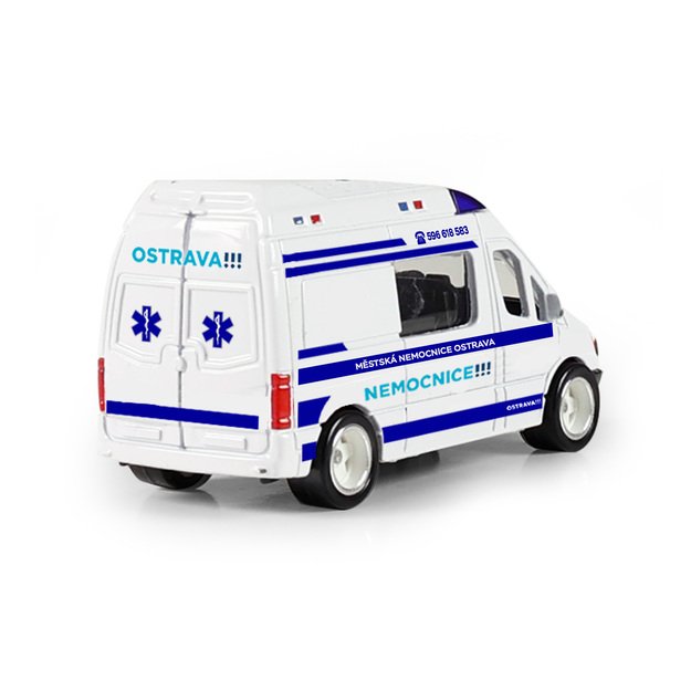 Metalinis greitosios pagalbos automobilis Ostrava 7 cm 6