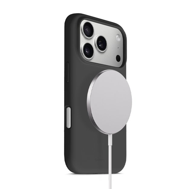 „Crong Color Cover Magnetic“ dėklas „MagSafe iPhone 17 Pro Max“ (juodas) 1