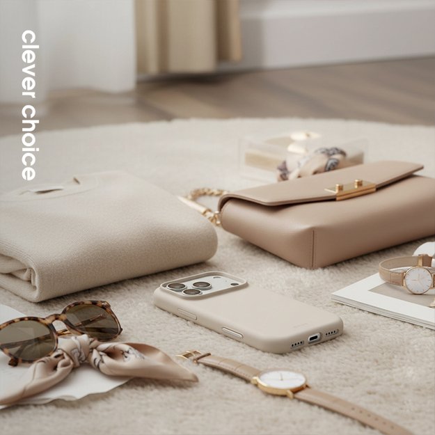 „Crong Color Cover Magnetic“ dėklas „MagSafe iPhone 17 Pro Max“ (juodas) 4