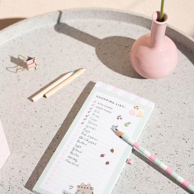 Pusheen - Magnetinis šaldytuvo pirkinių sąrašas iš Foodie kolekcijos (10 x 21 cm) 7