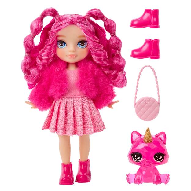 „Rainbow High Littles“ lėlės – rausvai violetinės 1