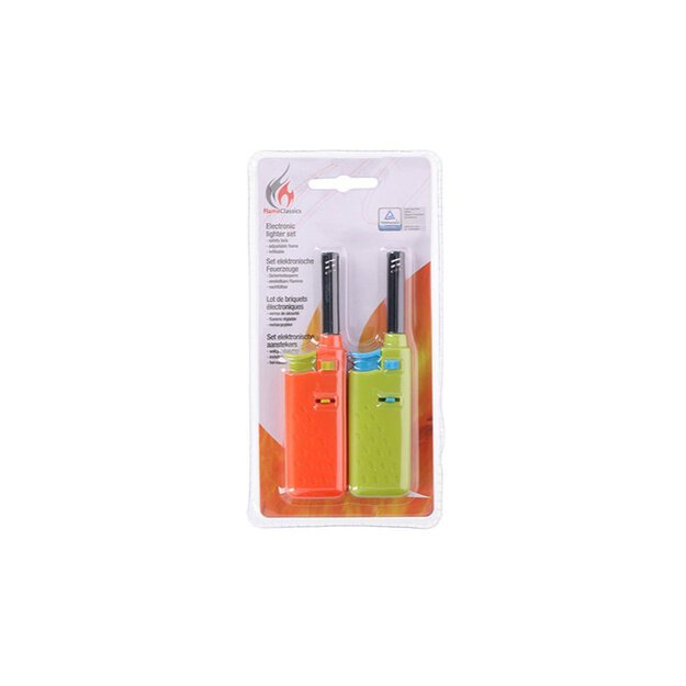 BBQ - Dujinis žiebtuvėlis šašlykui / virtuvei 14 cm 2 vnt. (oranžinė / žalia) 5