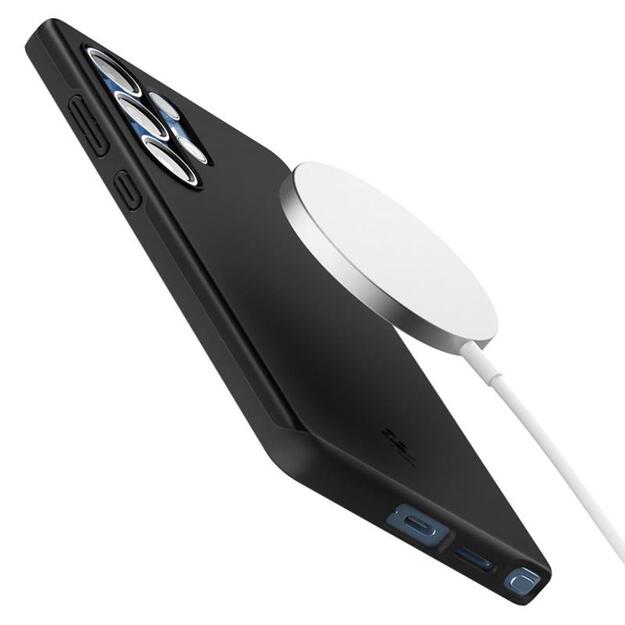 „Spigen Thin Fit Mag MagSafe“ dėklas, skirtas „Samsung Galaxy S25 Ultra“ (juodas) 10