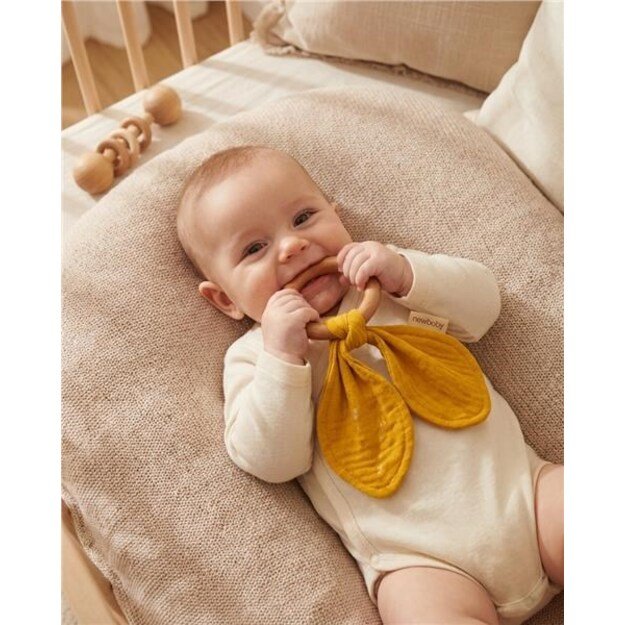 Kramtukas kūdikiui Naujo kūdikio ausytės garstyčių spalvos