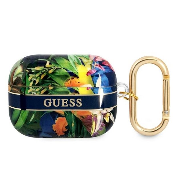 Guess Flower – Airpods Pro dėklas (mėlynas)