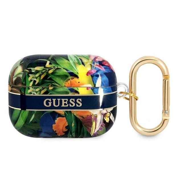 Guess Flower – Airpods Pro dėklas (mėlynas) 7
