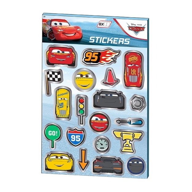 Lipdukų rinkinys „Automobiliai“, 6 lapai