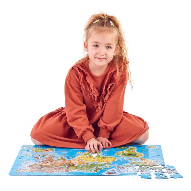 Puzzle World map 160 pcs CZ 3