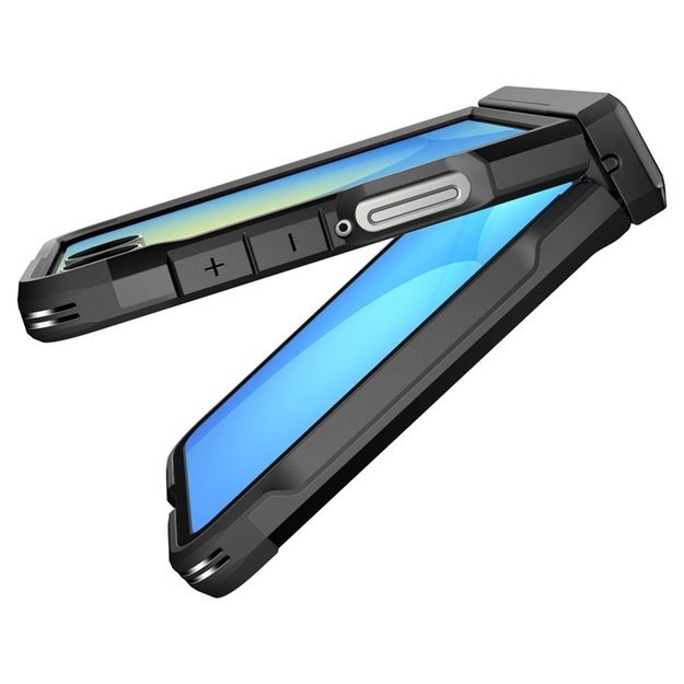 „Spigen Tough Armor Pro Mag MagSafe“ dėklas, skirtas „Samsung Galaxy Z Flip 7“ (juodas) 9