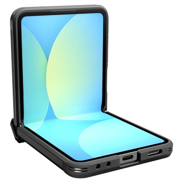 „Spigen Tough Armor Pro Mag MagSafe“ dėklas, skirtas „Samsung Galaxy Z Flip 7“ (juodas) 8