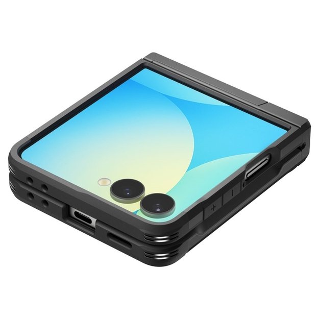 „Spigen Tough Armor Pro Mag MagSafe“ dėklas, skirtas „Samsung Galaxy Z Flip 7“ (juodas) 7