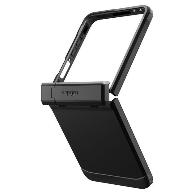 „Spigen Tough Armor Pro Mag MagSafe“ dėklas, skirtas „Samsung Galaxy Z Flip 7“ (juodas) 19