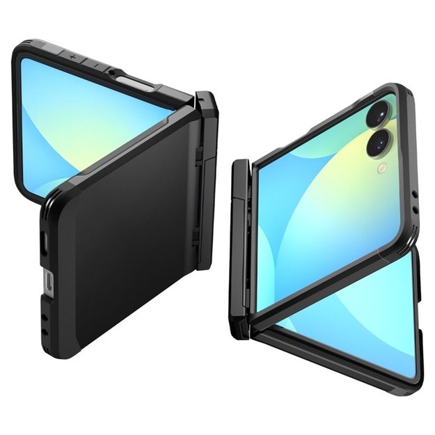„Spigen Tough Armor Pro Mag MagSafe“ dėklas, skirtas „Samsung Galaxy Z Flip 7“ (juodas) 10