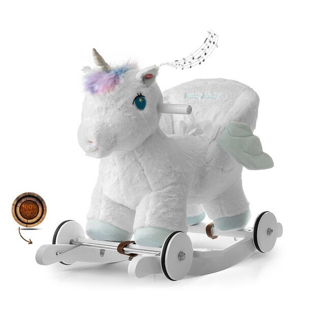 Supamasis arkliukas su melodija ir ratukais Milly Mally Polly Vienaragis 9