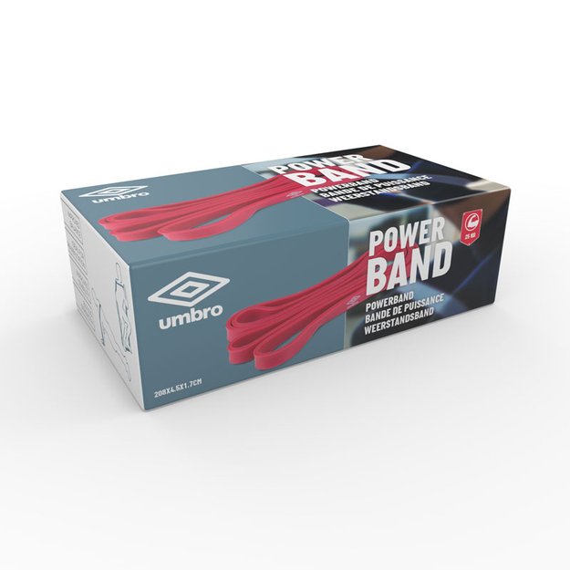 Umbro - Atsparumo pratimams guma 25kg (raudona) 2 Umbro - Atsparumo pratimams guma 25kg (raudona) 2