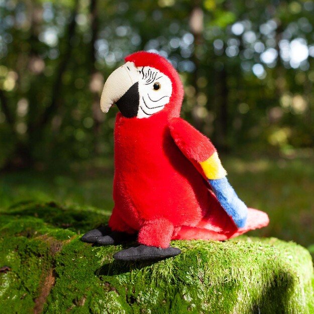 Pliušinis raudonas ara 24 cm EKOLOGIŠKAS 4